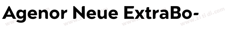 Agenor Neue ExtraBo字体转换
